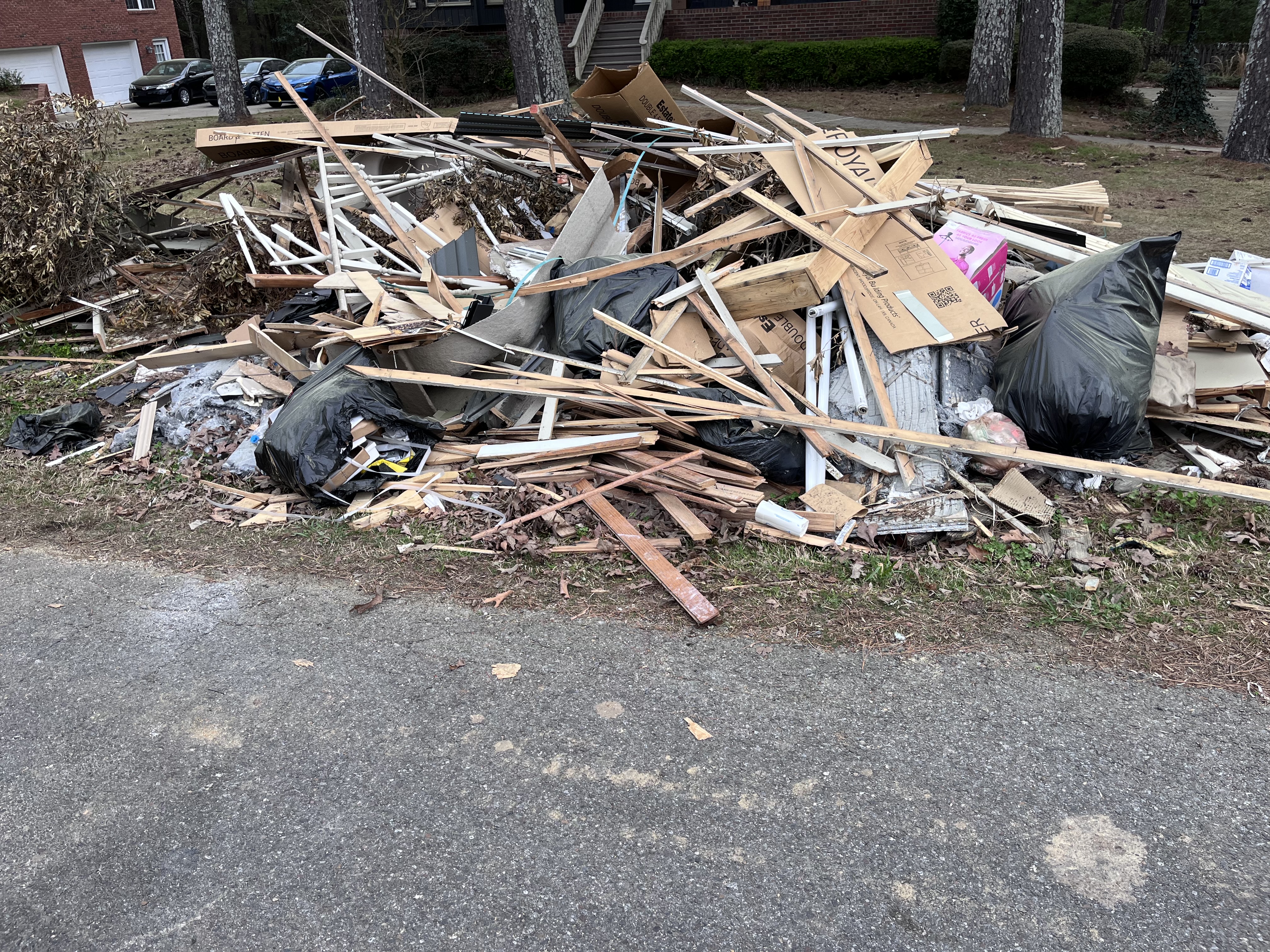 Before debris removal